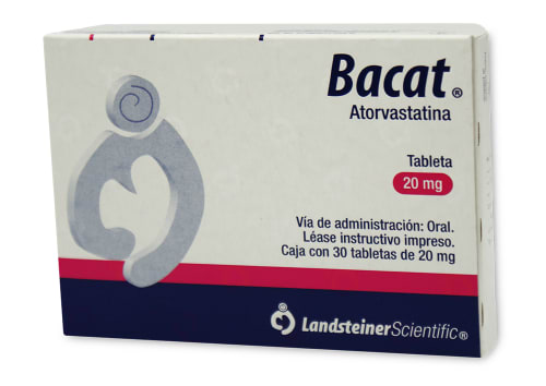 ATORVASTATINA (BACAT) TAB. 20 MG. CAJA C/30