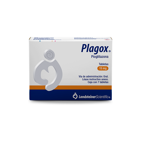 PIOGLITAZONA TAB 15 MG CAJA C7 (PLAGOX)
