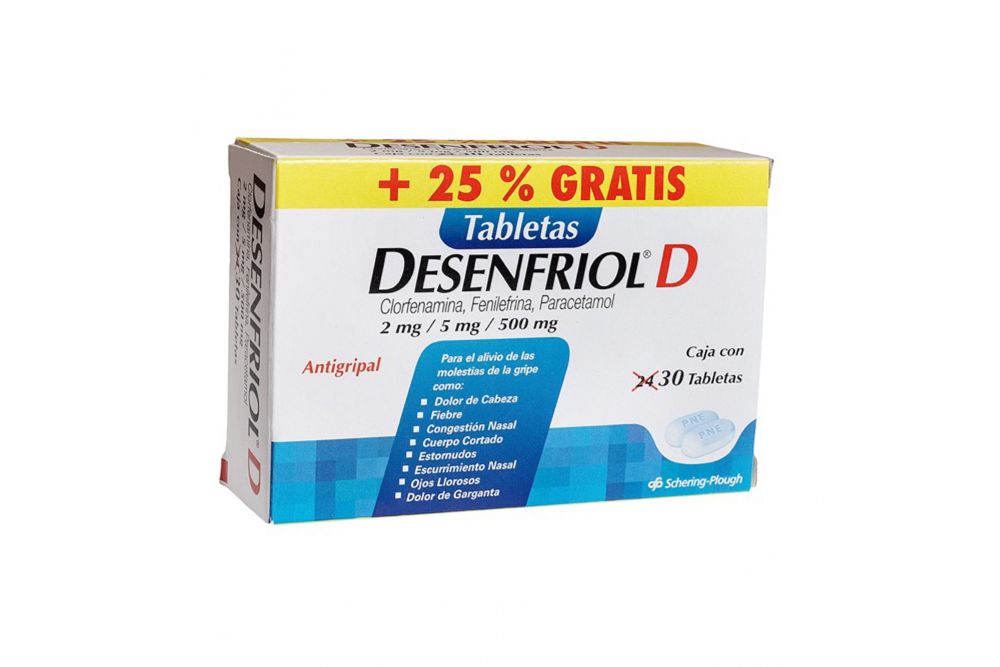 DESENFRIOL D TAB C30