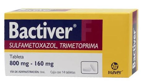 BACTIVER F TAB. 160/800 MG. CAJA C/14