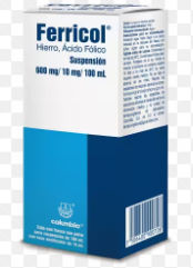 FERRICOL 600/10MG SUSP 100ML PVO