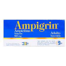 AMPIGRIN INY. ADULTO 3 FCOS. AMP. Y 3 ML. JER.