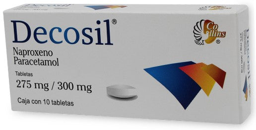 DECOSIL TAB. 275/300 MG. CAJA C/10
