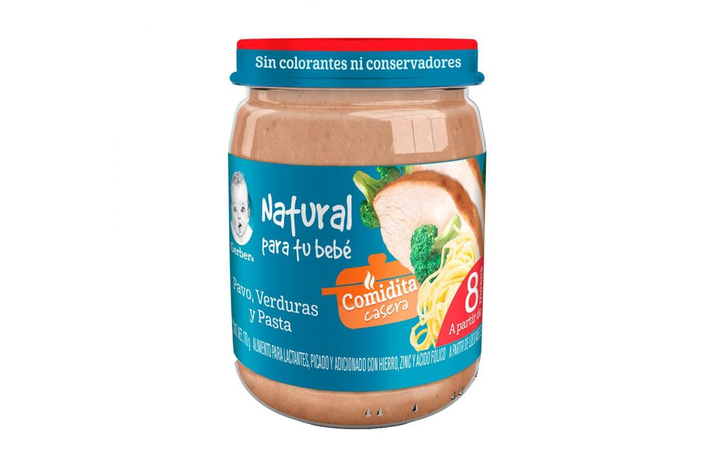GERBER 3A E VERD C/PAVO Y PASTA170G