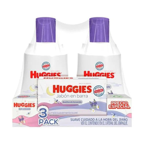 KIT HUGGIES S-LAVANDA CRA+SH+JBN