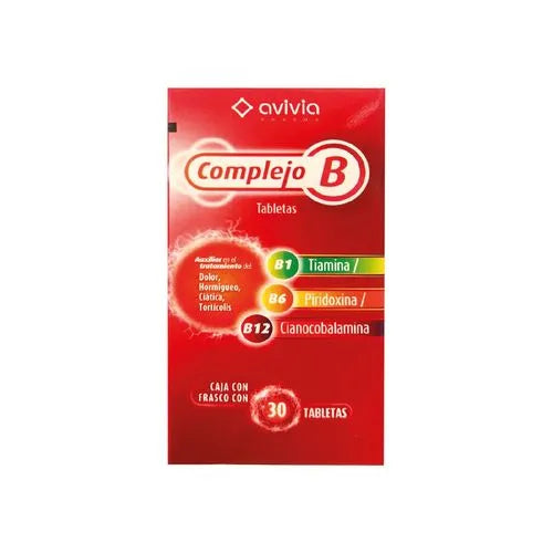 Complejo B Caja Con 30 Tabletas Genérico Avivia
