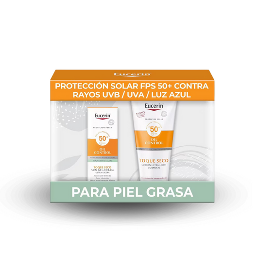 Kit Protector Solar Eucerin Gel-Cream + Loción
