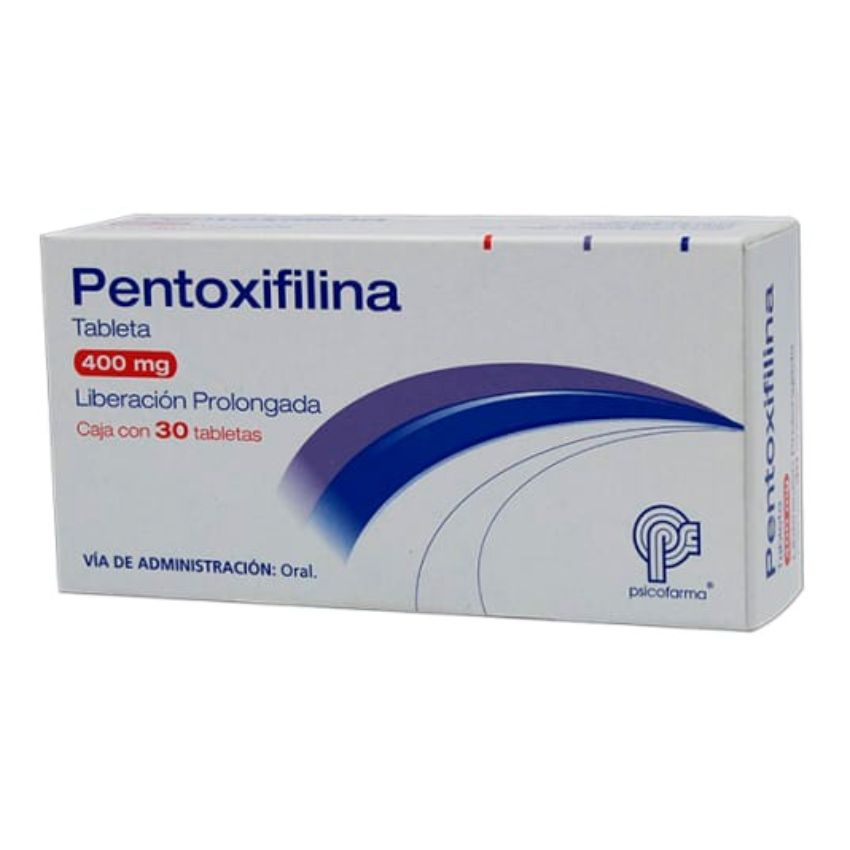 PENTOXIFILINA LIB PROL 30 GRAG 400 MG