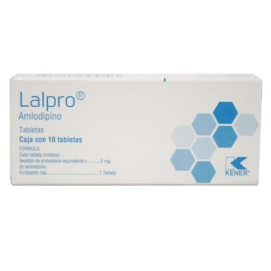 AMLODIPINO TAB. 5 MG. CAJA C/10 (LALPRO)