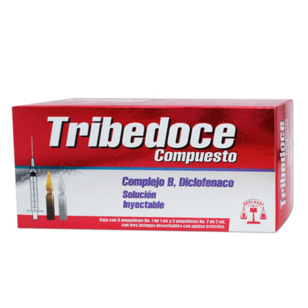 TRIBEDOCE COMPUESTO INY. CAJA C/3 AMP. C/1 ML. Y 3 AMP. C/2 ML.