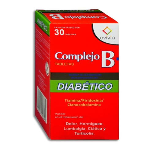 COMPLEJO B TAB. CAJA C/FCO. C/30 DIABETICO