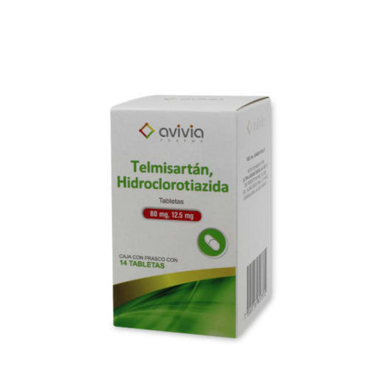 TELMISARTAN, HIDROCLO 14 TAB 80/12.5 MG