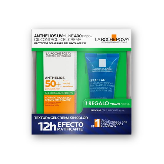 La Roche-Posay Kit Oil Control Gel Crema Antibrillo + Effaclar