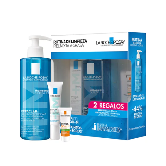 Kit Effaclar Limpieza Para Piel Grasa Efaclar Duo + Gel Limpiador + Anthelios UVMUNE