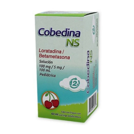 COBEDINA NS SOL. PEDIATRICA 100/5 MG. CAJA C/FCO. C/60 ML