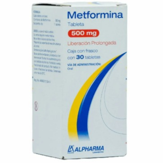 METFORMINA LP 500 MG 30 TAB LGEN