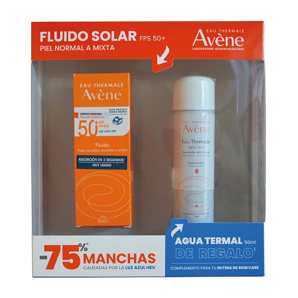 Kit Avene Ultramat Sin Color + Agua Termal