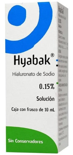 HYABAK 0.15% SOL OFT 10 ML