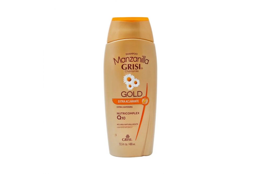 MANZANILLA GRISI GOLD EXTRA SHAMPOO ACLARANTE ENV. C/400 ML. Farma Leal