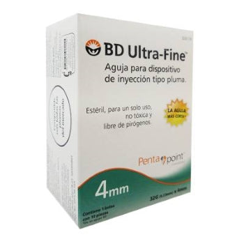 AGUJA BD ULTRA FINE 32GX4MM - PZA 10