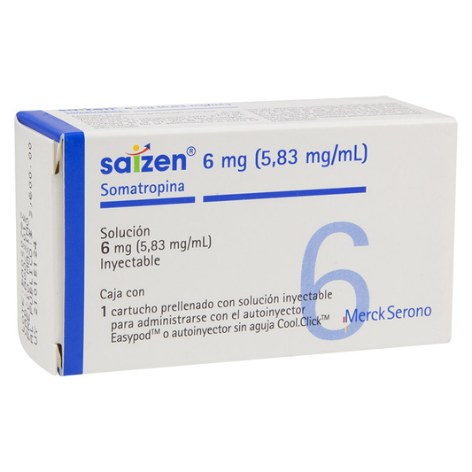 SAIZEN 18 U.I. 6MG SOL. INY.