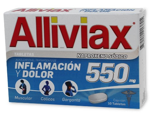 ALLIVIAX 550 MG C/10 TAB