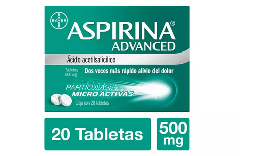 ASPIRINA ADVANCE 500 MG 20 TAB