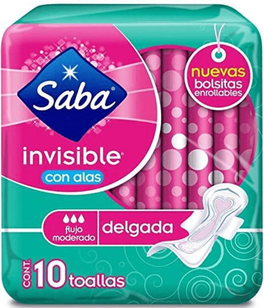SABA TOALLA SANITARIA INVISIBLE DELGADA