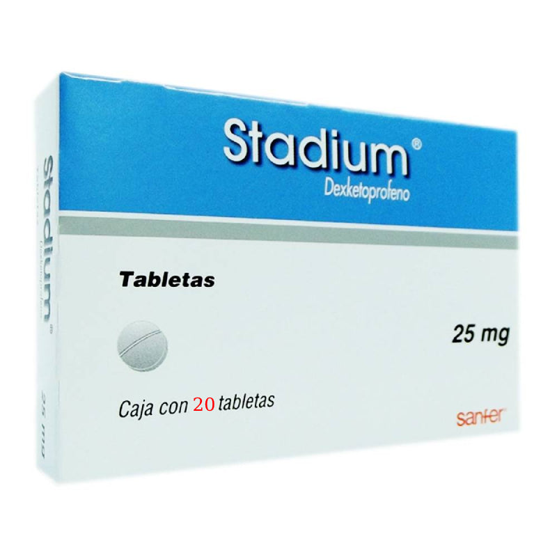 Stadium Inyectable STADIUM 25MG - TAB 20 – Farma Leal