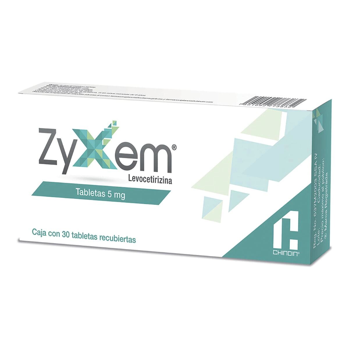 ZYXEM TAB. 5 MG. CAJA C/30