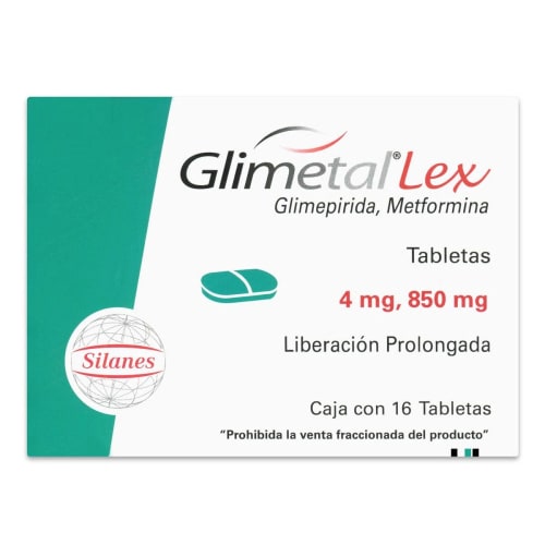 GLIMETAL LEX 4MG/850MG TAB C16
