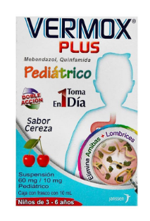 VERMOX PLUS PED 60MG SUSP 10ML