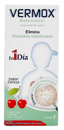 Mebendazol suspension precio
