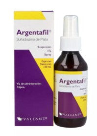 ARGENTAFIL SUSP. SPRAY 1% CAJA C/FCO. C/ATOMIZADOR C/120 ML.
