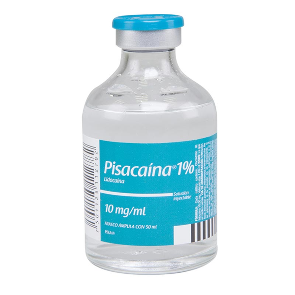 LIDOCAINA 1 (PISACAINA) 50ML SOL Farma