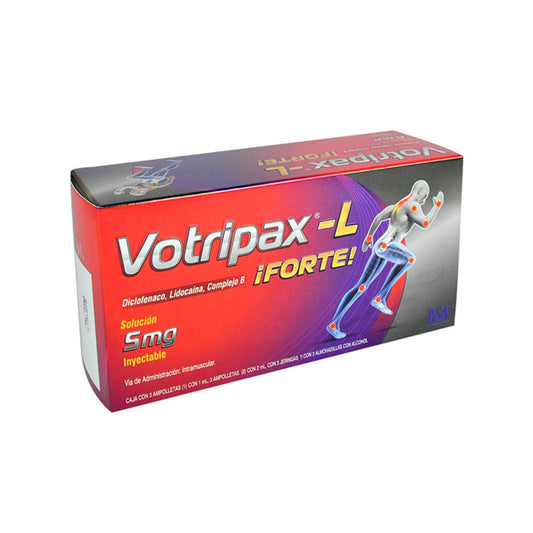 VOTRIPAX L  5MG CJA C/6 AMPO Y 3JGA SI