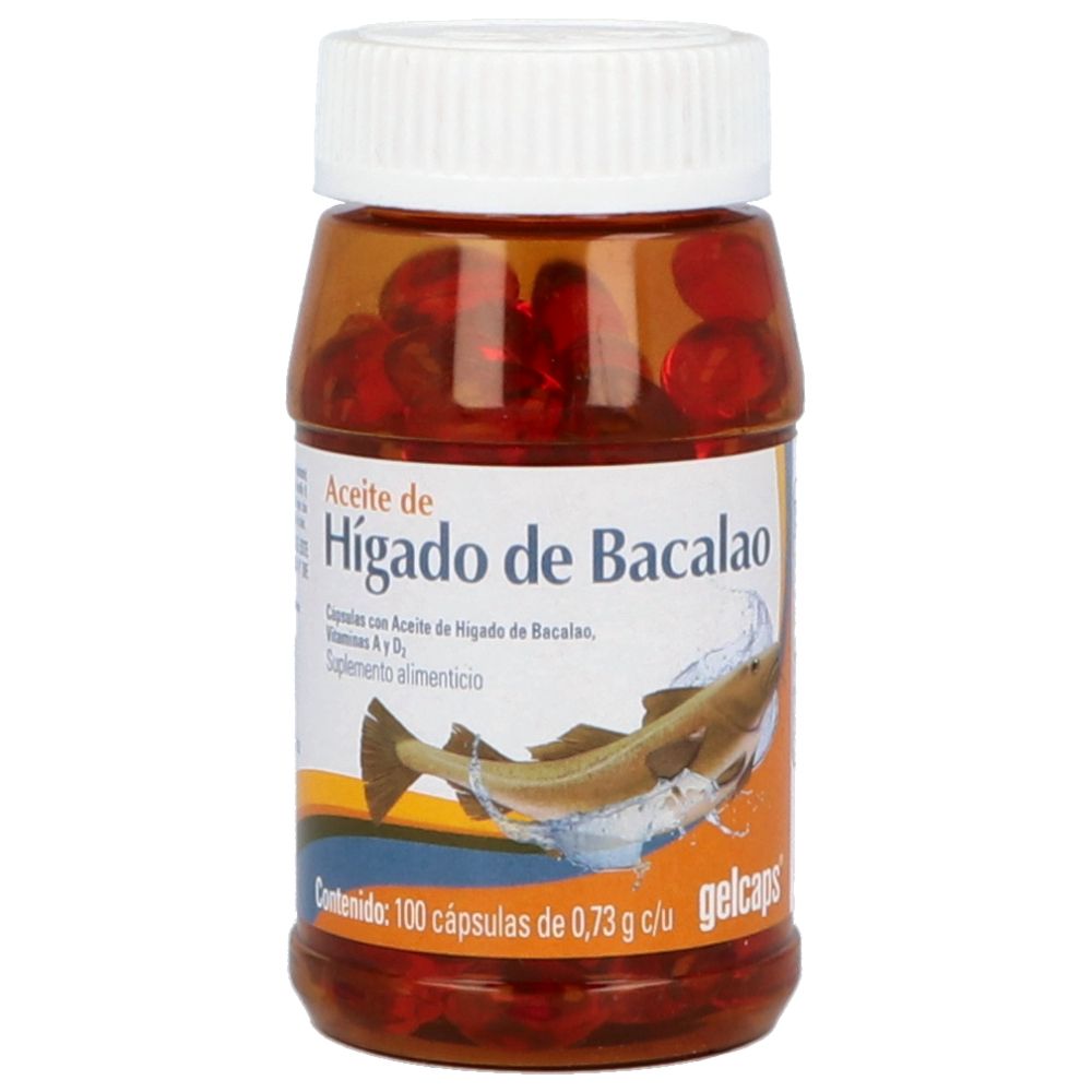 ACEITE DE HIGADO DE BACALAO CAP. FCO. C/100