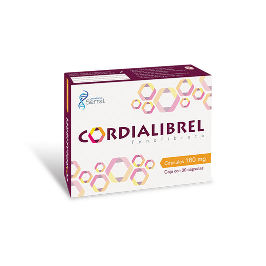 CORDIALIBREL CAP 160 MG CAJA C30 (FENOFIBRATO)