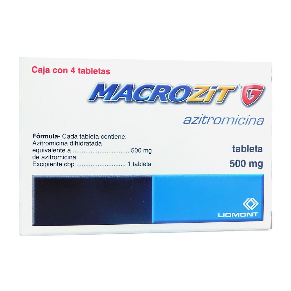 MACROZIT G (AZITROMICINA) 500 MG C/4 TAB