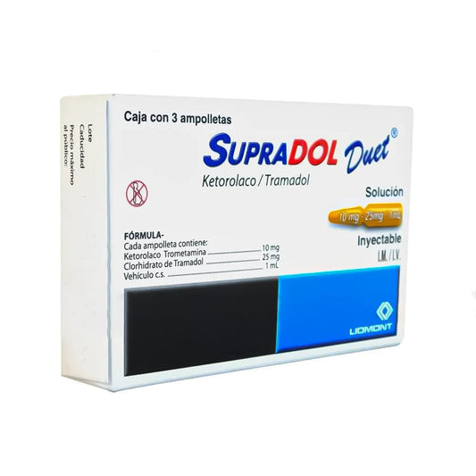 KETOROLACO-TRAMADOL SOL INY 10/25 MG CAJA C3 AMP C1 ML