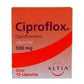 CIPROFLOX 500 MG 12 CAPS