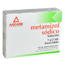 METAMIZOL SODICO INY. 1G. CAJA C/3 AMP. C/2 ML.