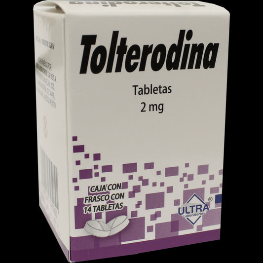 TOLTERODINA TAB 2 MG CAJA C14