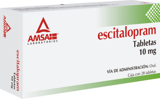 ESCITALOPRAM TAB 10 MG CAJA C28