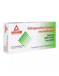 ERITROPOYETINA INY. 4000 UI./1 ML. CAJA C/6 FCOS. AMP. C/1 ML.