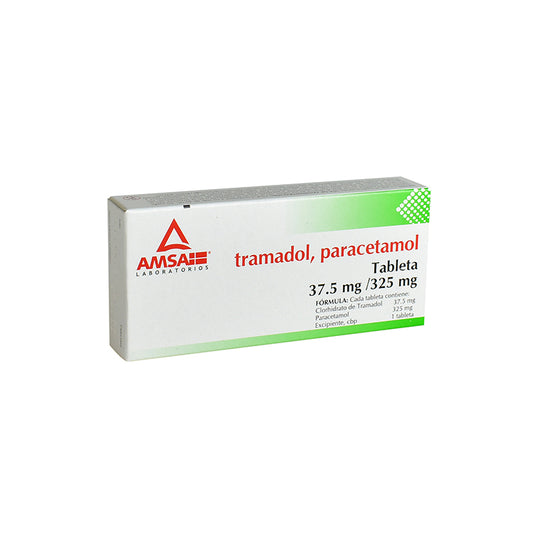 TRAMADOL PARACETAMOL TAB 37.5/325 MG CAJA C20