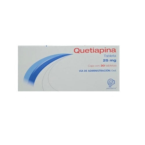 QUETIAPINA TAB. 25 MG. CAJA C/30