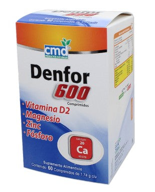 DENFOR 600 COMPR. 1.74 G. CAJA C/FCO. C/60