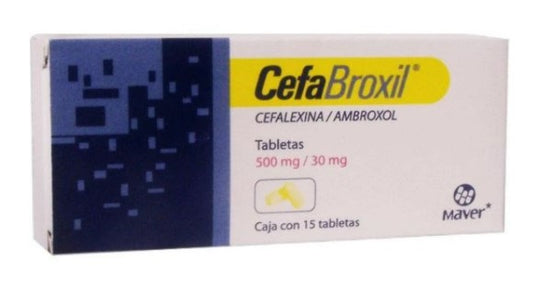 CEFABROXIL TAB. 500/30 MG. CAJA C/15