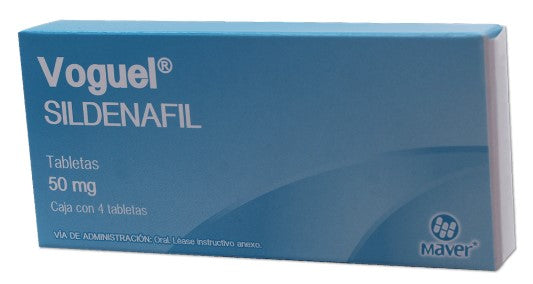 VOGUEL TAB. 50 MG. CAJA C/4 (SILDENAFIL)